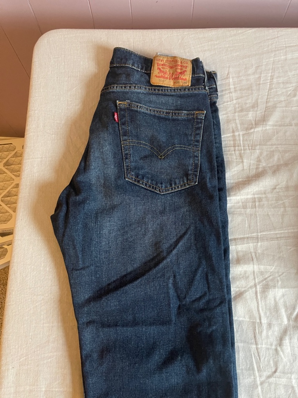 Levi's Men's Dark Indigo Straight Jeans
